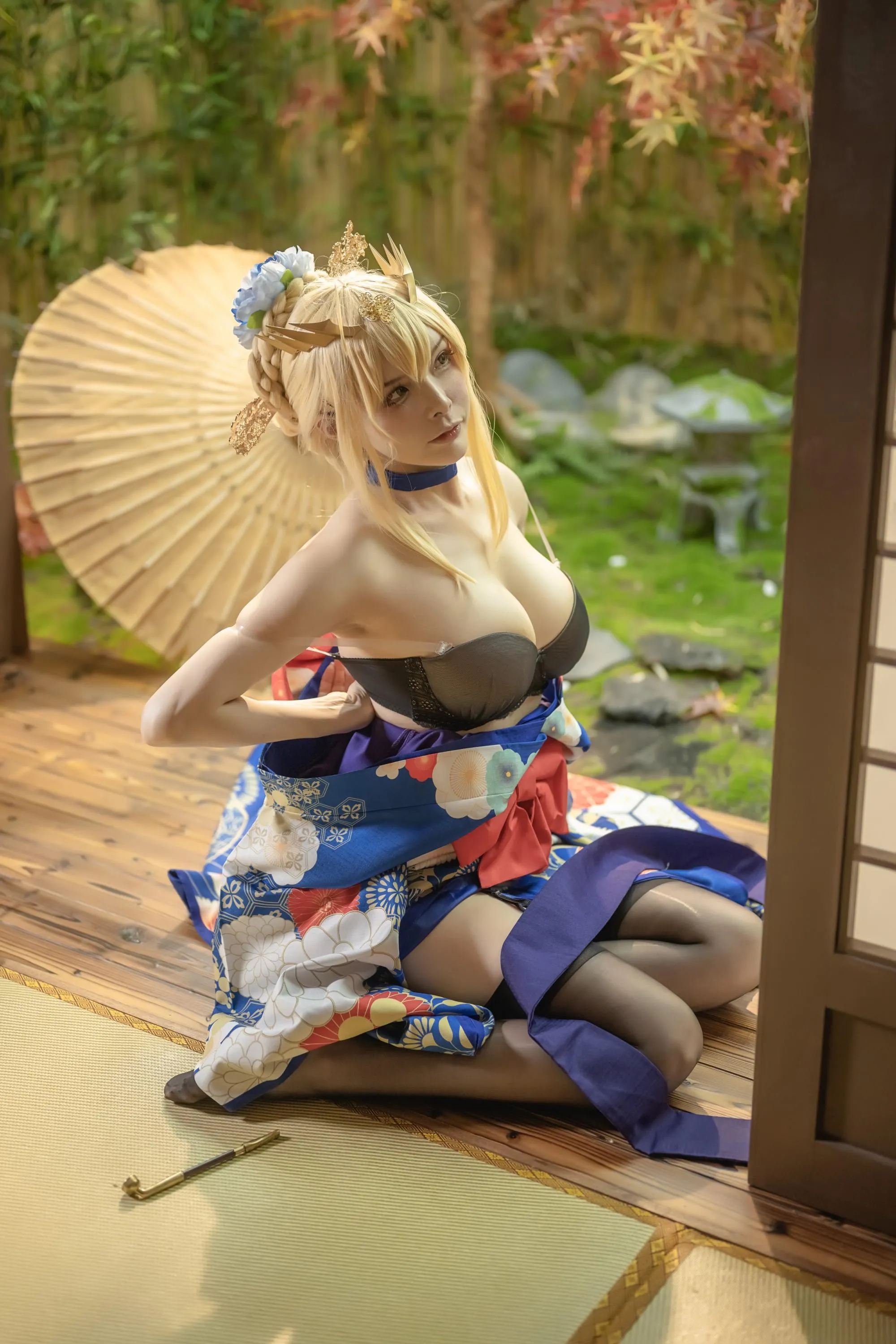 秋和柯基 – NO.056 白枪呆 同人和服 [46P]插图2